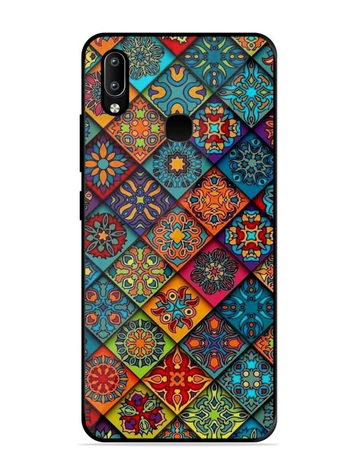 Patchwork Mandala Mosaic Glossy Soft Edge Case for Vivo Y91 Chachhi