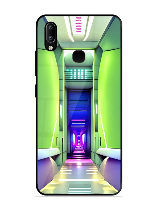 Neon Corridor Glossy Soft Edge Case for Vivo Y91 Chachhi