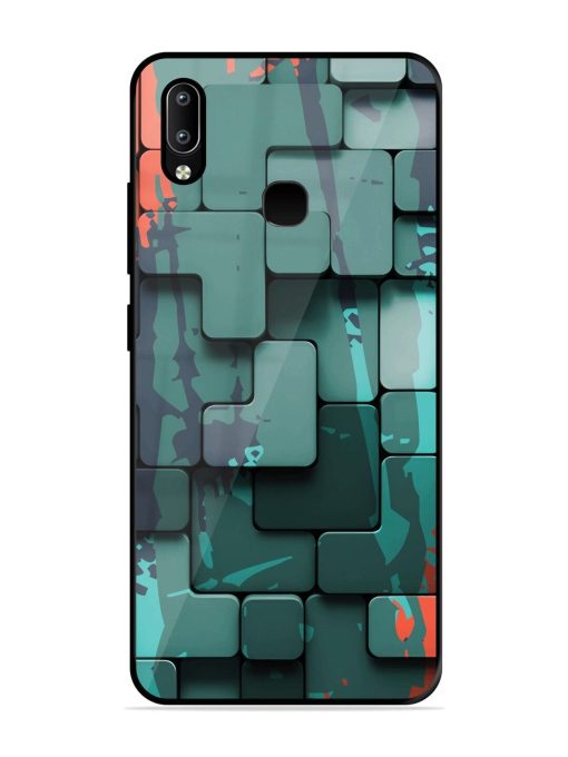 Abstract Geometric Mosaic Glossy Soft Edge Case for Vivo Y91 Chachhi