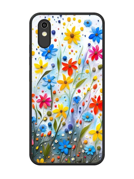 Vibrant Floral Glossy Soft Edge Case for Vivo Y91I Chachhi