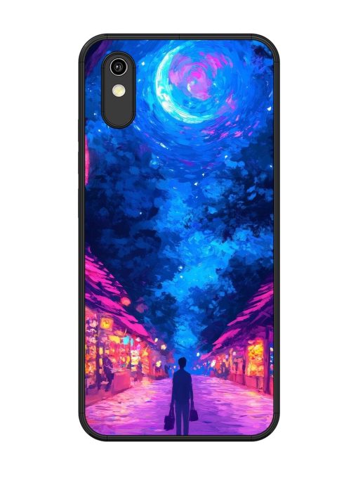 Neon Nightscape Glossy Soft Edge Case for Vivo Y91I Chachhi