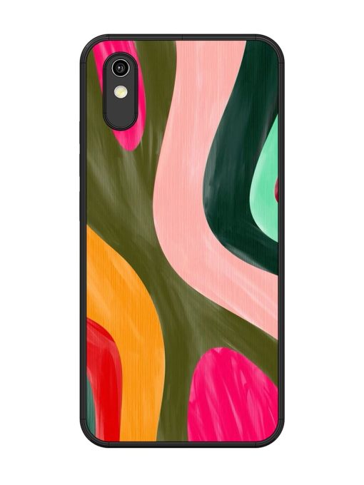 Wavy Wonderland Glossy Soft Edge Case for Vivo Y91I Chachhi