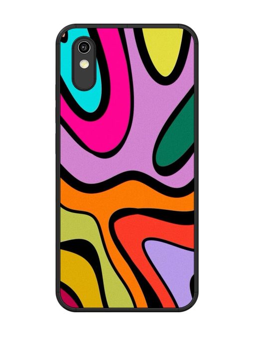 Groovy Swirls Glossy Soft Edge Case for Vivo Y91I Chachhi