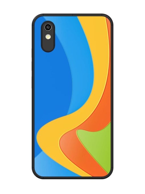 Curvy Color Cascade Glossy Soft Edge Case for Vivo Y91I Chachhi