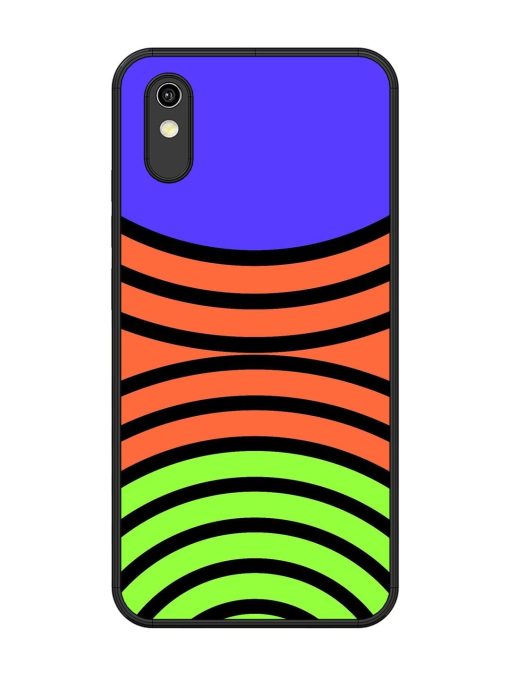 Psychedelic Stripe Symphony Glossy Soft Edge Case for Vivo Y91I Chachhi