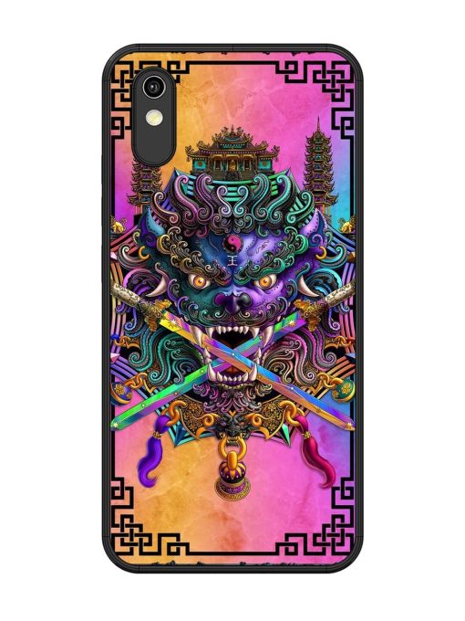 Psychedelic Fu Dog Tapestry Glossy Soft Edge Case for Vivo Y91I Chachhi