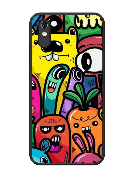 Whimsical Doodle Chaos Glossy Soft Edge Case for Vivo Y91I Chachhi