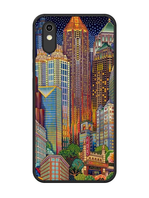 Neon Nightscape Glossy Soft Edge Case for Vivo Y91I Chachhi