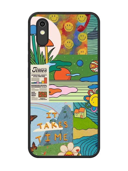 Groovy Vibes Glossy Soft Edge Case for Vivo Y93