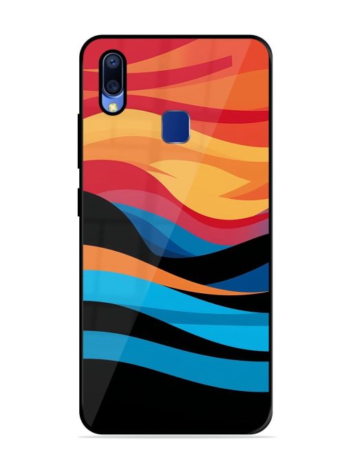 Blazing Currents Glossy Soft Edge Case for Vivo Y95 Chachhi