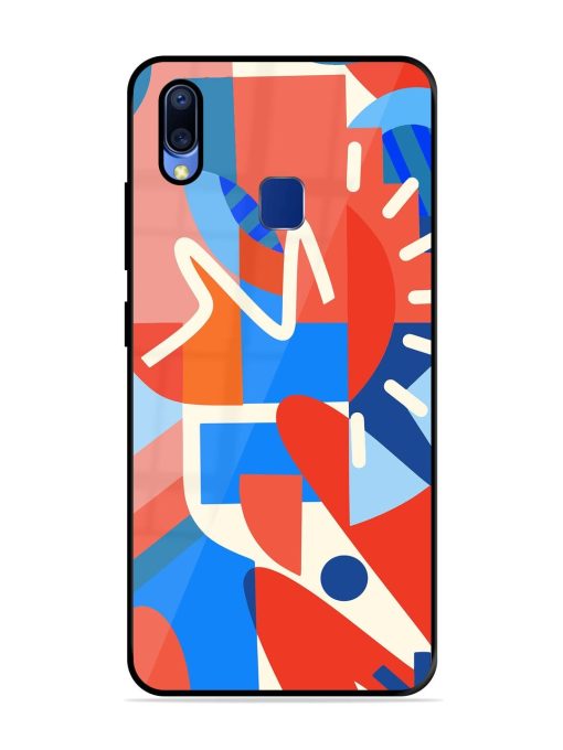 Abstract Harmony Glossy Soft Edge Case for Vivo Y95 Chachhi