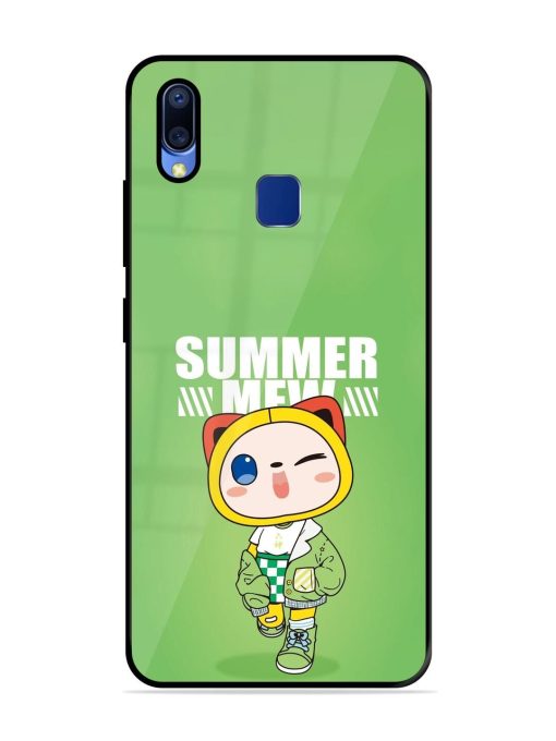 Purrfect Summer Glossy Soft Edge Case for Vivo Y95 Chachhi