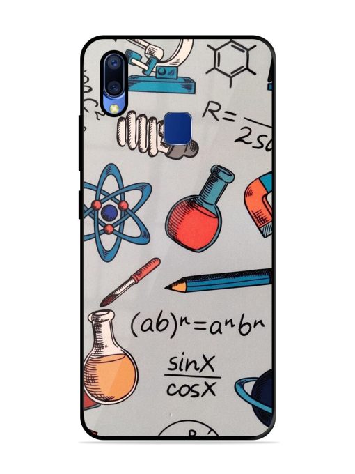 Science Doodle Glossy Soft Edge Case for Vivo Y95 Chachhi