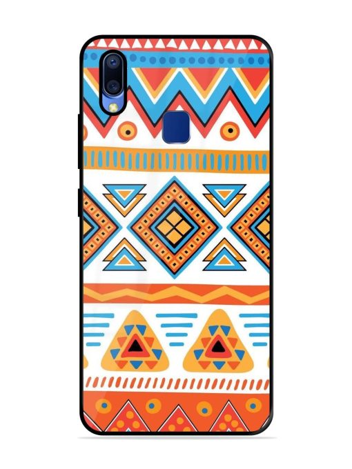 Vibrant Tribal Pattern Glossy Soft Edge Case for Vivo Y95 Chachhi