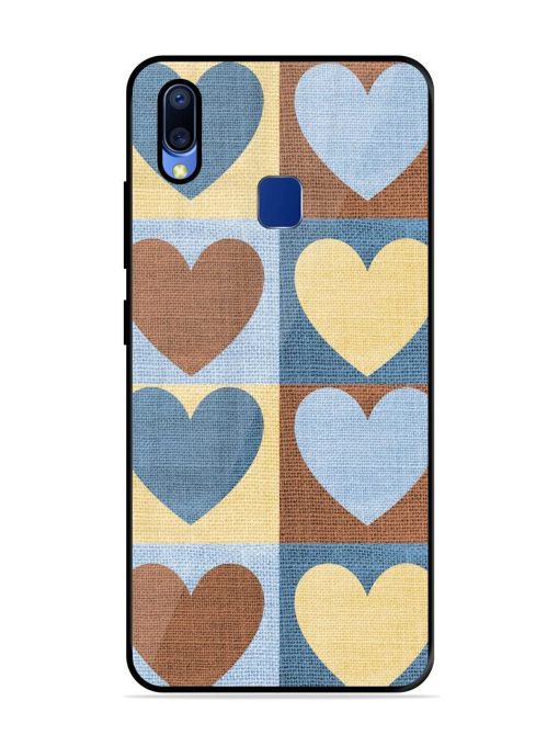 Hearts On Canvas Glossy Soft Edge Case for Vivo Y95 Chachhi