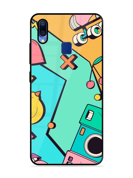 Retro Remix Glossy Soft Edge Case for Vivo Y95 Chachhi