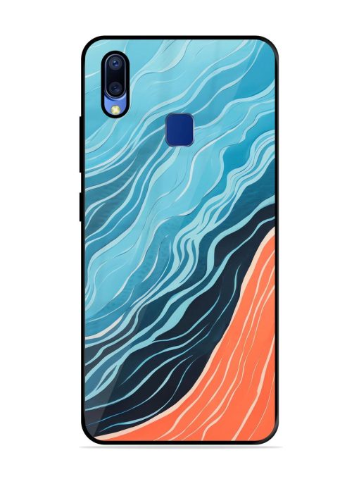 Oceanic Divide Glossy Soft Edge Case for Vivo Y95 Chachhi