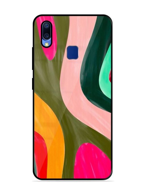 Wavy Wonder Glossy Soft Edge Case for Vivo Y95 Chachhi