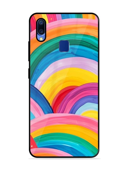 Rainbow Symphony Glossy Soft Edge Case for Vivo Y95 Chachhi