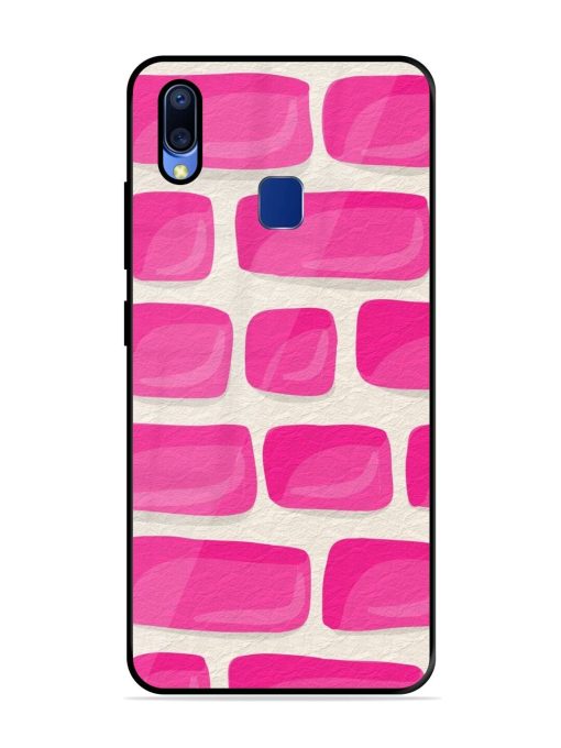 Pink Brick Wall Glossy Soft Edge Case for Vivo Y95 Chachhi