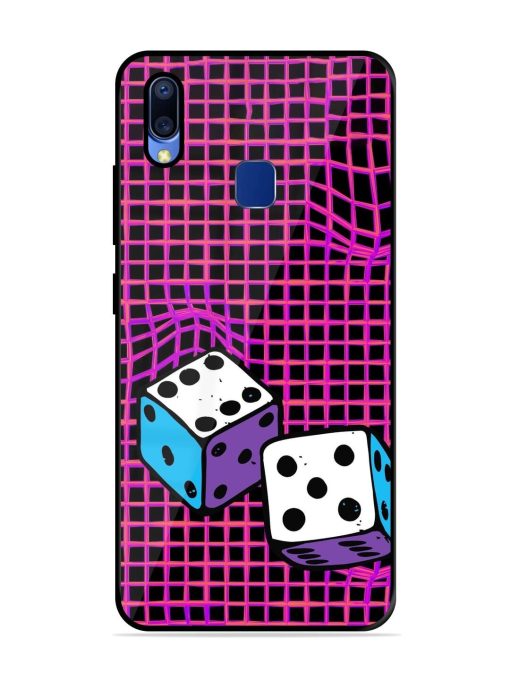 Glitched Dice Glossy Soft Edge Case for Vivo Y95 Chachhi