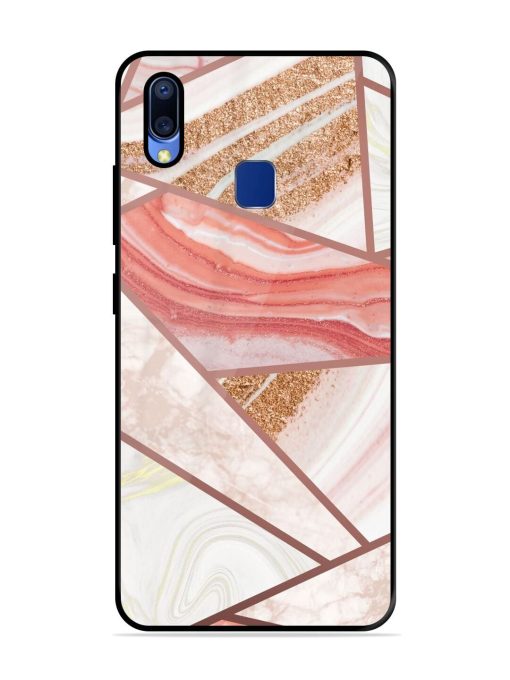 Rosy Mosaic Glossy Soft Edge Case for Vivo Y95 Chachhi