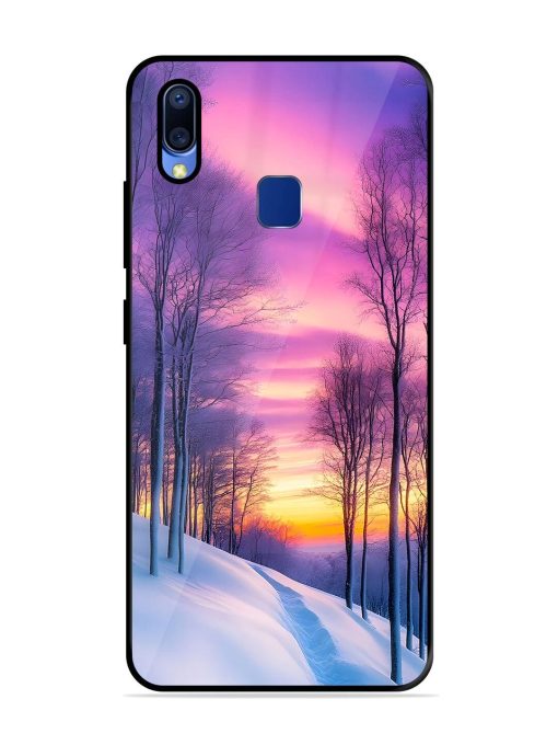 Winter'S Purple Haze Glossy Soft Edge Case for Vivo Y95 Chachhi