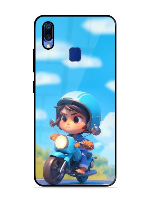 Little Rider Glossy Soft Edge Case for Vivo Y95 Chachhi