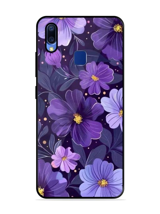 Purple Paradise Glossy Soft Edge Case for Vivo Y95 Chachhi