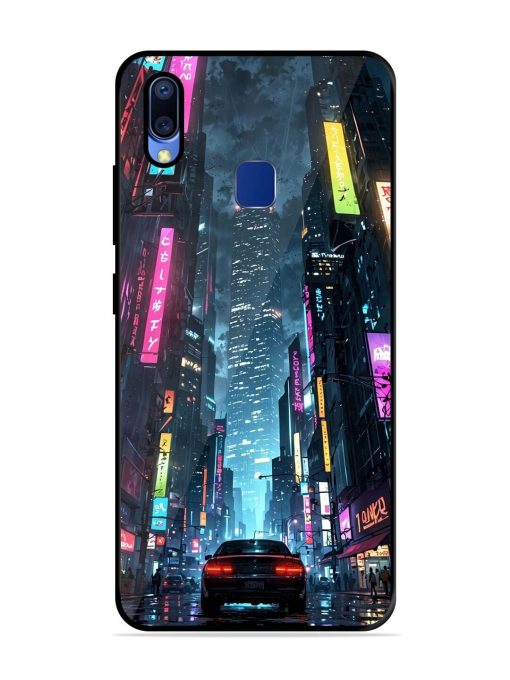 Neon Nightscape Glossy Soft Edge Case for Vivo Y95 Chachhi