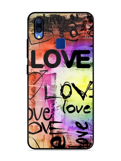 Love Graffiti Glossy Soft Edge Case for Vivo Y95 Chachhi