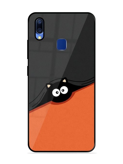 Peek-A-Boo Kitty Glossy Soft Edge Case for Vivo Y95 Chachhi