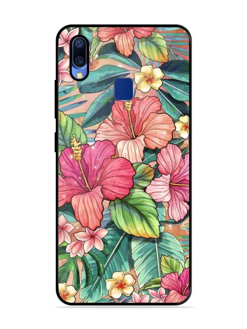 Tropical Tapestry Glossy Soft Edge Case for Vivo Y95 Chachhi