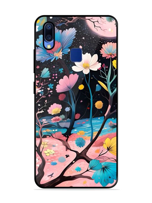 Cosmic Bloom Glossy Soft Edge Case for Vivo Y95 Chachhi