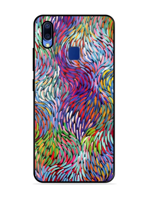 Vibrant Waves Glossy Soft Edge Case for Vivo Y95 Chachhi