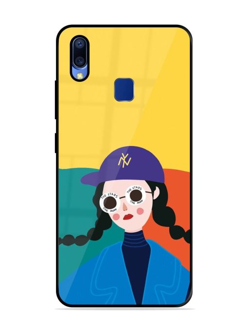 Starry-Eyed Girl Glossy Soft Edge Case for Vivo Y95 Chachhi