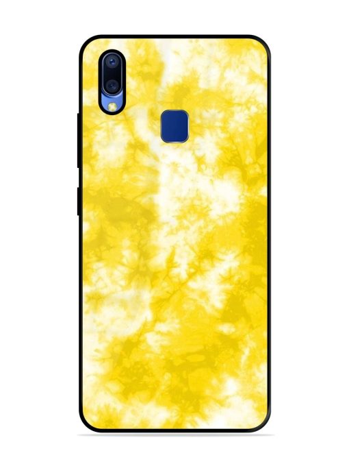 Golden Tie-Dye Twirl Glossy Soft Edge Case for Vivo Y95 Chachhi