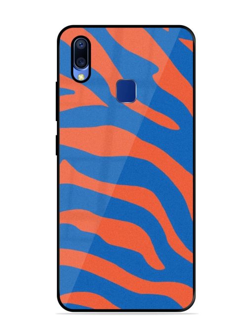 Zebra Stripes In Blue And Orange Glossy Soft Edge Case for Vivo Y95 Chachhi