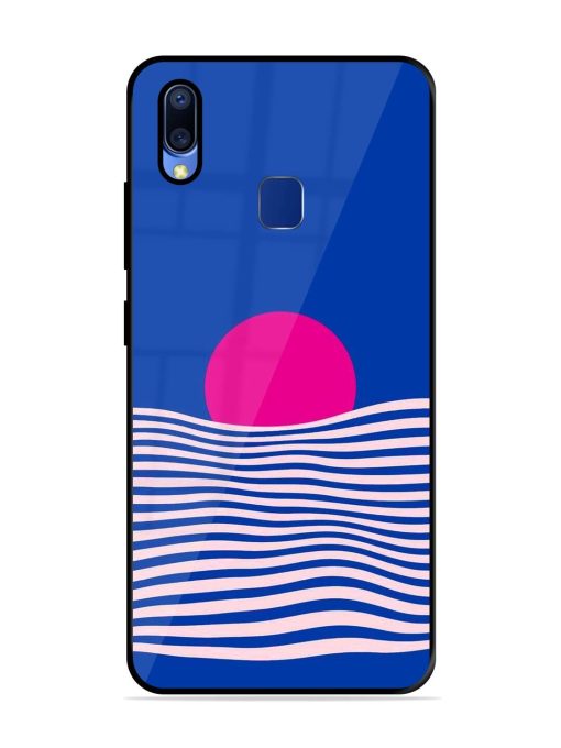 Pink Sunset Over Blue Waves Glossy Soft Edge Case for Vivo Y95 Chachhi