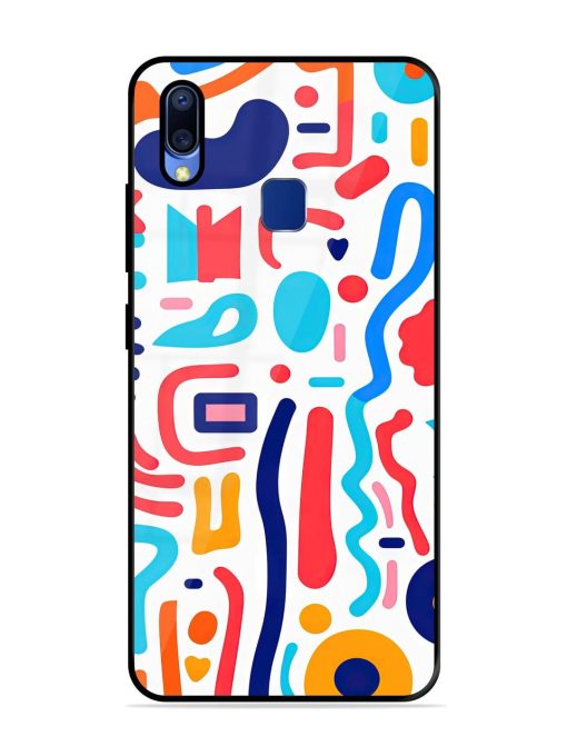 Whimsical Doodle Chaos Glossy Soft Edge Case for Vivo Y95 Chachhi