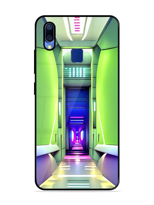 Neon Corridor Glossy Soft Edge Case for Vivo Y95 Chachhi