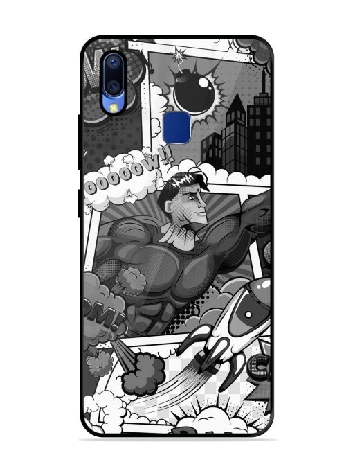 Comic Book Chaos Glossy Soft Edge Case for Vivo Y95 Chachhi