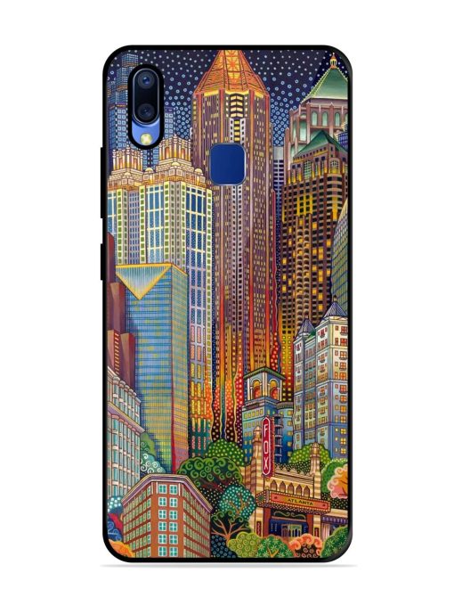 Neon Nightscape Glossy Soft Edge Case for Vivo Y95 Chachhi