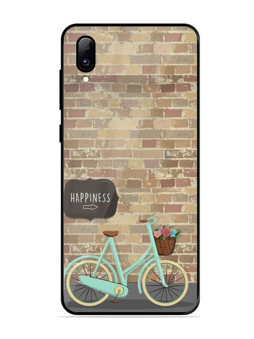 Pedaling Towards Happiness Glossy Soft Edge Case for Vivo Y97 Chachhi