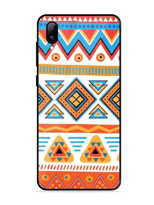 Vibrant Tribal Pattern Glossy Soft Edge Case for Vivo Y97 Chachhi