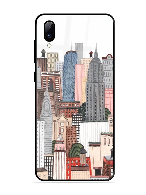 Cityscape Dreams Glossy Soft Edge Case for Vivo Y97 Chachhi