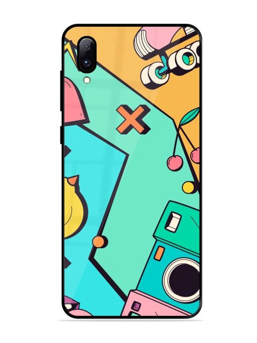 Retro Remix Glossy Soft Edge Case for Vivo Y97 Chachhi