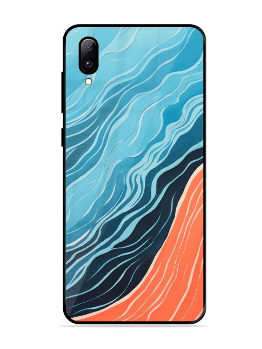 Oceanic Divide Glossy Soft Edge Case for Vivo Y97 Chachhi