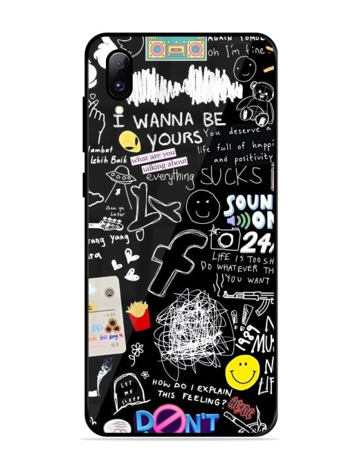 Doodle Diary Glossy Soft Edge Case for Vivo Y97 Chachhi