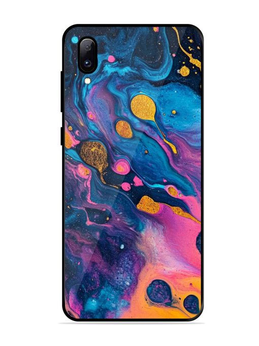 Cosmic Swirl Glossy Soft Edge Case for Vivo Y97 Chachhi